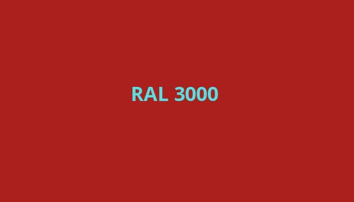RAL 3000 - Ohnivě červená